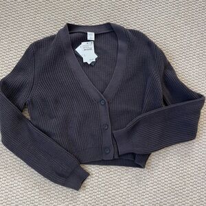 Cropped cardigan shaker knit. By melrose & market